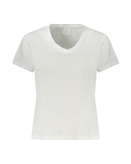 Guess Jeans White Cotton Women T-Shirt