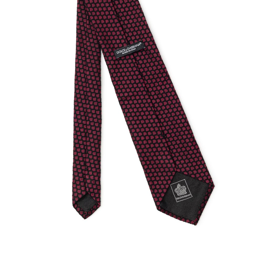 Dolce & Gabbana Purple Wool Ty