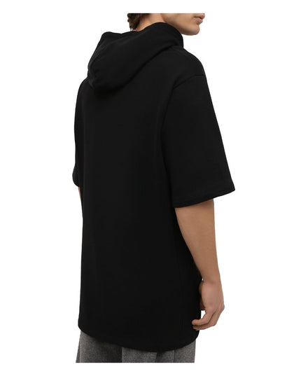 Balmain Black Cotton Men Sweatshirt