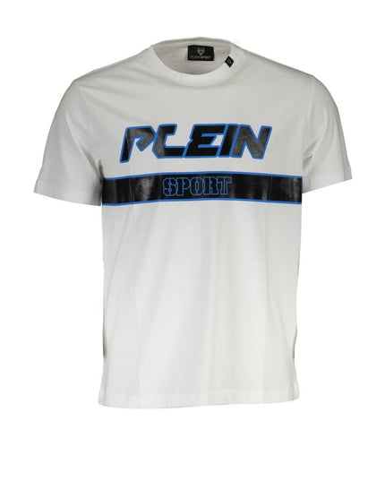 Plein Sport White Cotton Men T-Shirt