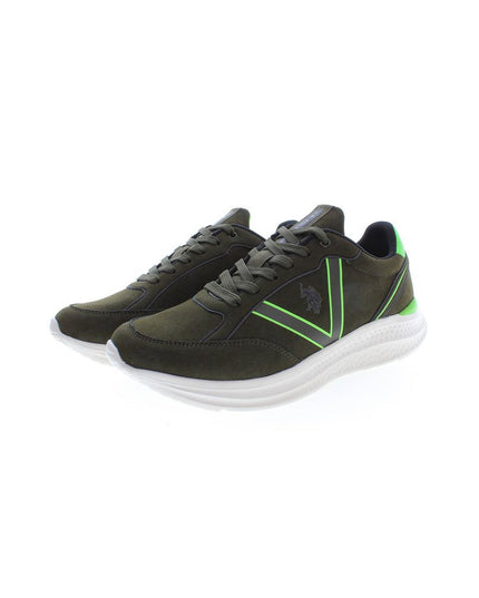 U.S. POLO ASSN. Green Polyester Men Sneaker