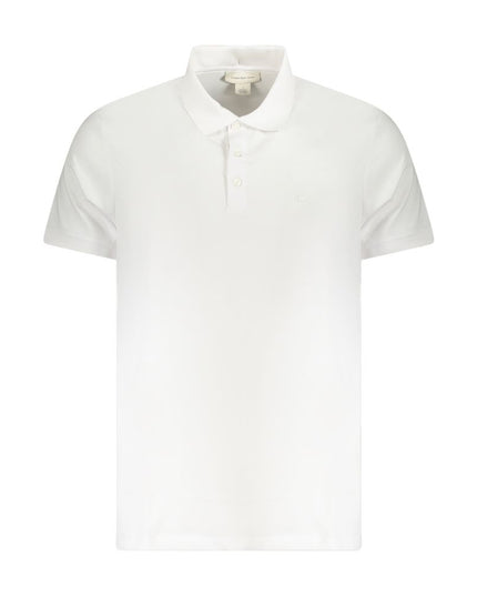 Calvin Klein White Cotton Men Polo Shirt