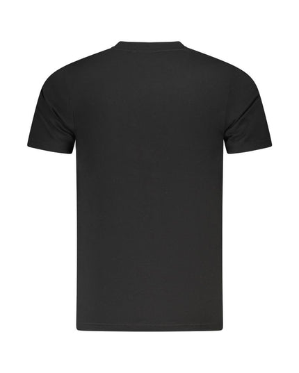 Cavalli Class Black Cotton Men T-Shirt