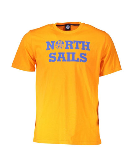 North Sails Orange Cotton Men T-Shirt
