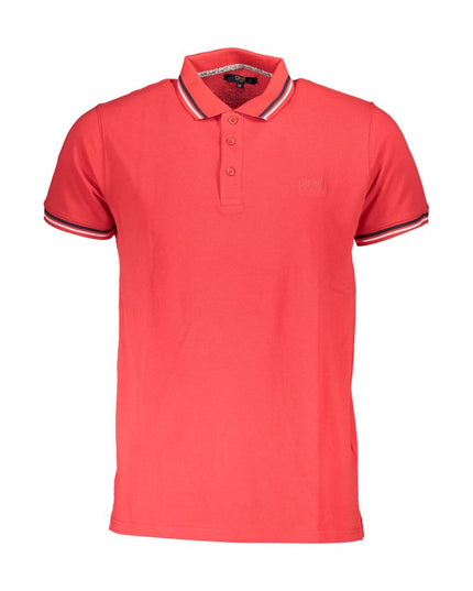 Cavalli Class Red Cotton Men Polo Shirt