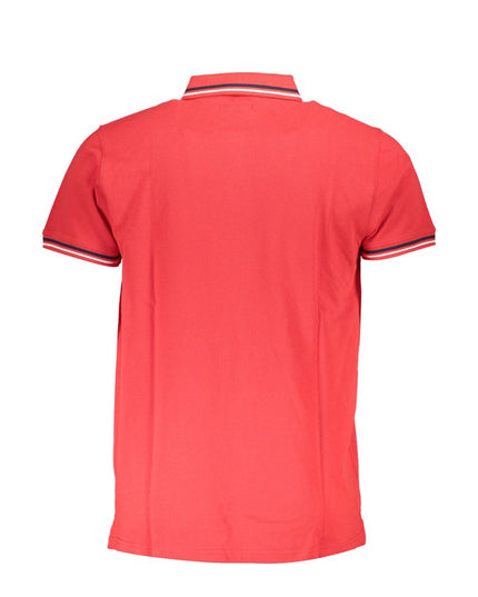 Cavalli Class Red Cotton Men Polo Shirt