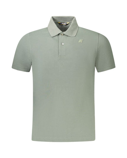 K-WAY Green Cotton Men Polo Shirt