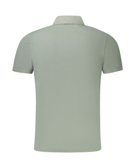 K-WAY Green Cotton Men Polo Shirt