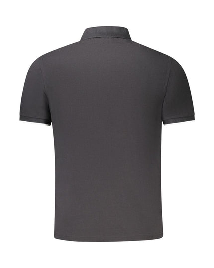 North Sails Black Cotton Men Polo Shirt