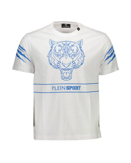 Plein Sport White Cotton Men T-Shirt