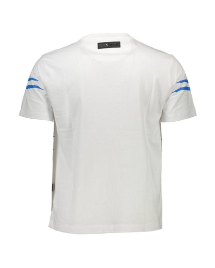 Plein Sport White Cotton Men T-Shirt