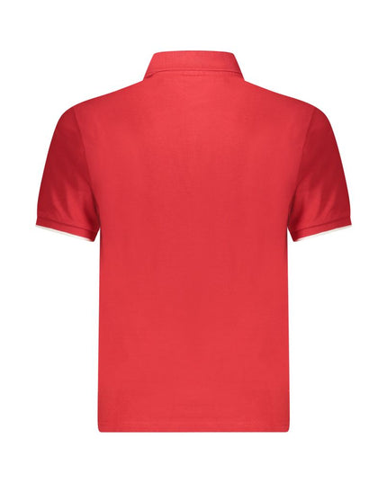 North Sails Red Cotton Men Polo Shirt