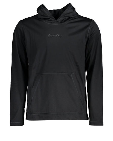 Calvin Klein Black Polyester Men's Hooded Sweater