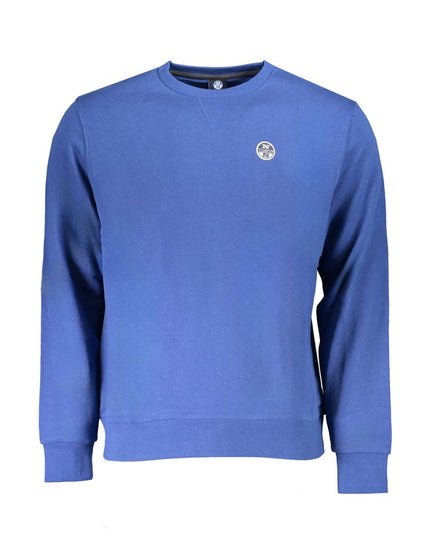 North Sails Blue Cotton Men Sweater