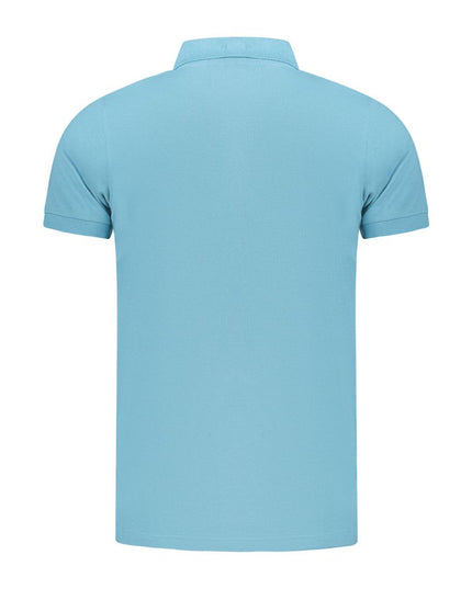 Norway 1963 Light Blue Cotton Men Polo Shirt