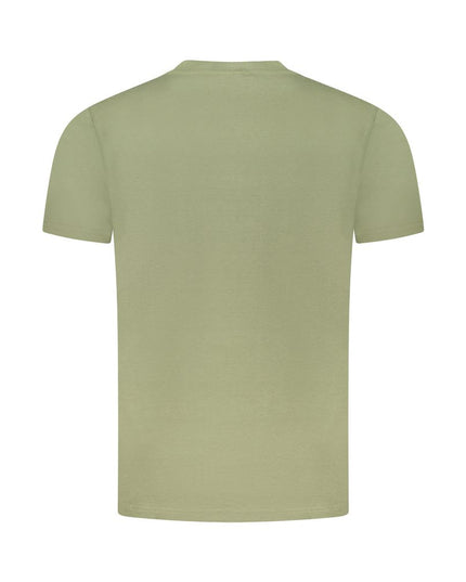 Cavalli Class Green Cotton Men T-Shirt