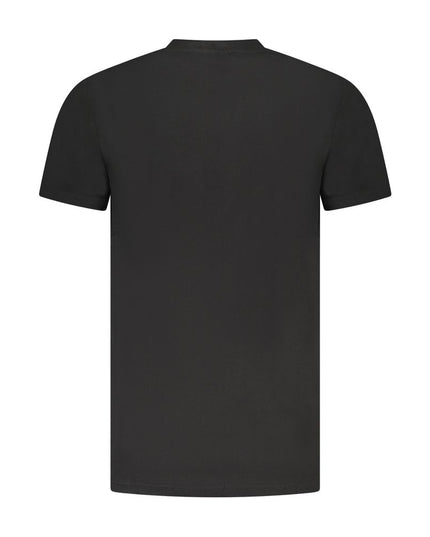 Cavalli Class Black Cotton Men T-Shirt