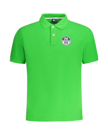 North Sails Green Cotton Men Polo Shirt