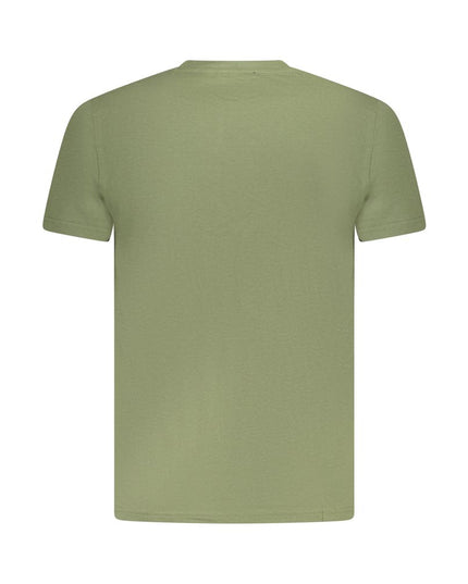 Cavalli Class Green Cotton Men T-Shirt