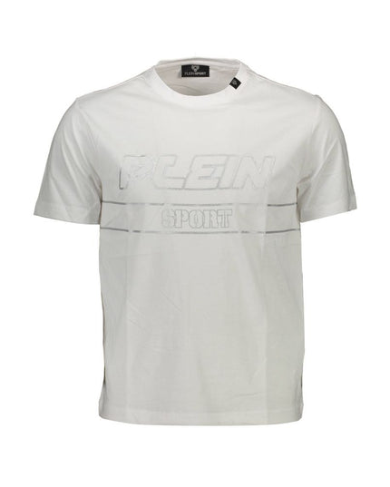 Plein Sport White Cotton Men T-Shirt