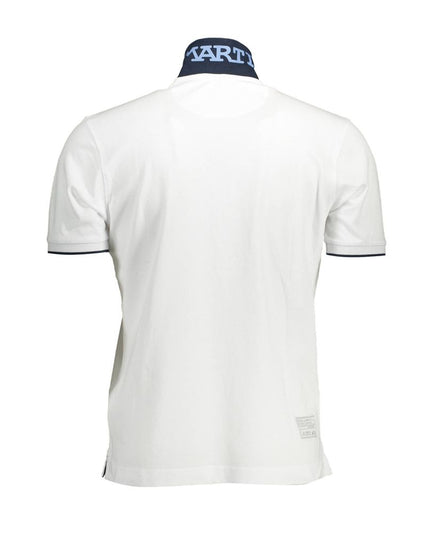 La Martina Elegant Short-Sleeved White Polo for Men