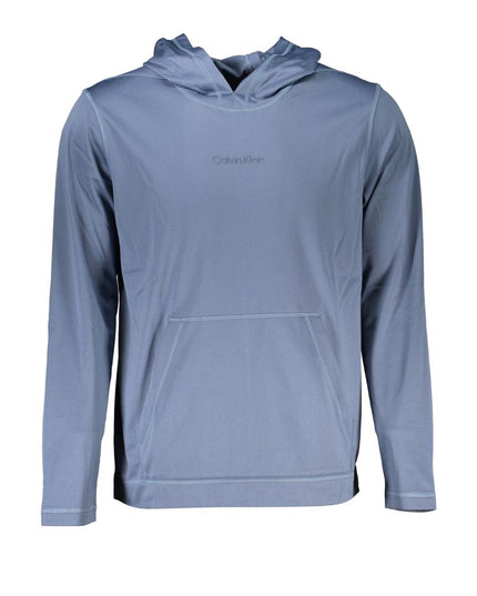 Calvin Klein Blue Polyester Men's Hooded Sweater