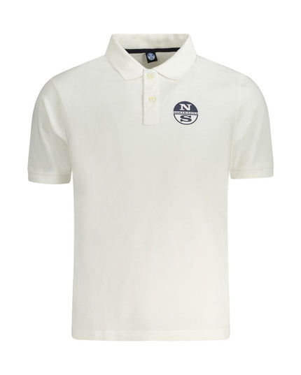 North Sails White Cotton Men Polo
