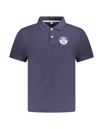 North Sails Blue Cotton Men Polo Shirt
