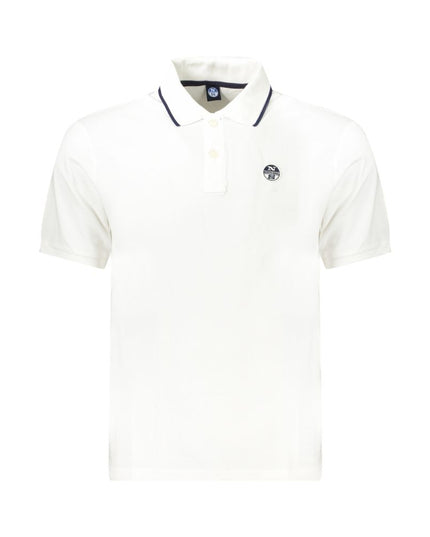 North Sails White Cotton Men Polo Shirt