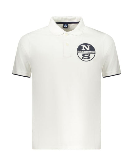 North Sails White Cotton Men Polo Shirt