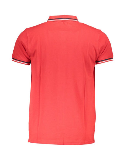 Cavalli Class Red Cotton Men Polo Shirt