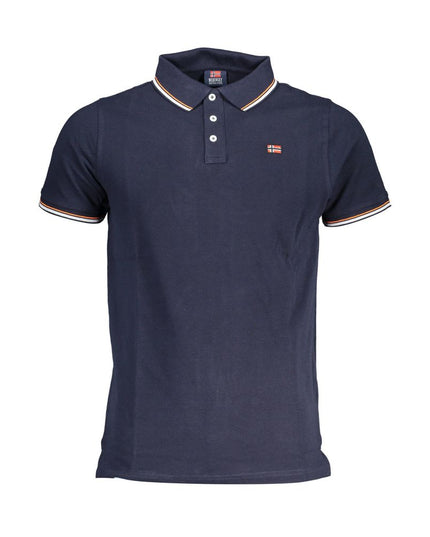 Norway 1963 Blue Cotton Men Polo Shirt
