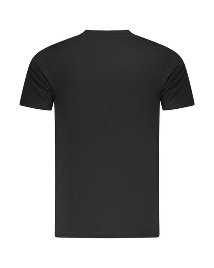 Cavalli Class Black Cotton Men T-Shirt