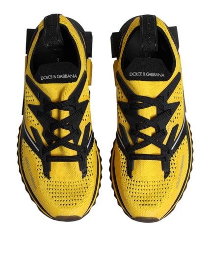 Dolce & Gabbana Yellow SORRENTO Sport Stretch Sneakers Shoes