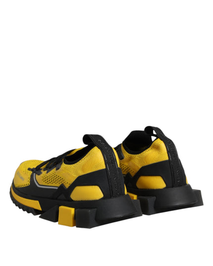 Dolce & Gabbana Yellow SORRENTO Sport Stretch Sneakers Shoes