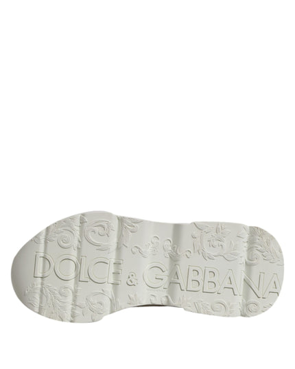 Dolce & Gabbana White Low Top Daymaster Men Sneakers  Shoes