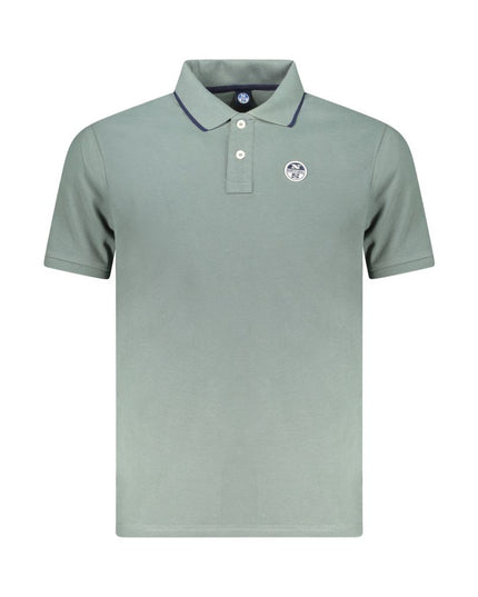 North Sails Green Cotton Men Polo Shirt