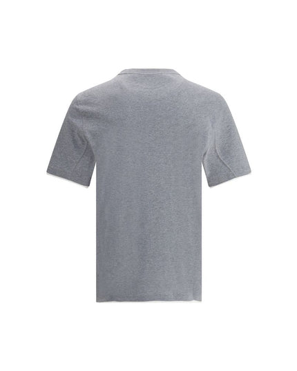 Brunello Cucinelli Gray Cotton T-Shirt