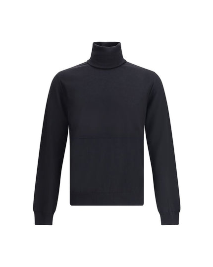 Jil Sander Black Fleece Wool Sweatshirt