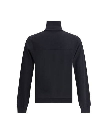 Jil Sander Black Fleece Wool Sweatshirt