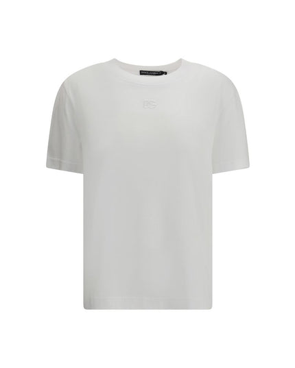 Dolce & Gabbana White Cotton T-Shirt
