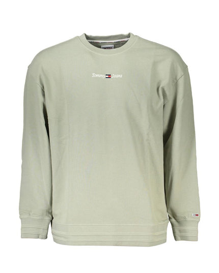 Tommy Hilfiger Green Cotton Men Sweater