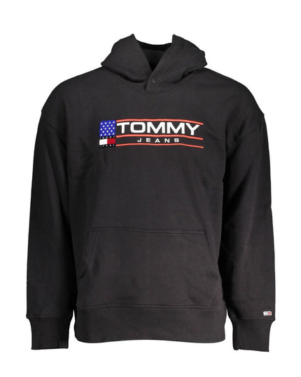 Tommy Hilfiger Black Cotton Men Sweater
