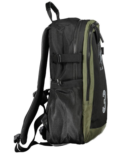 La Martina Black Polyester Backpack