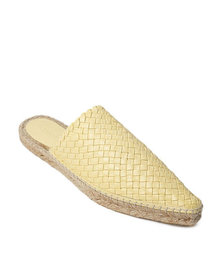 Bottega Veneta Yellow Leather Espadrille