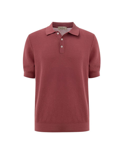 Gran Sasso Red Cotton Polo Shirt