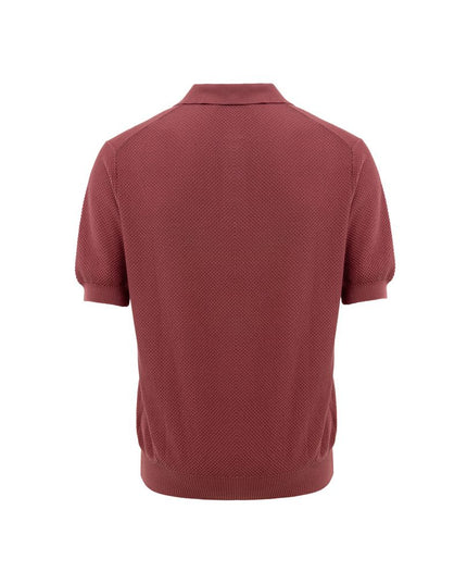 Gran Sasso Red Cotton Polo Shirt