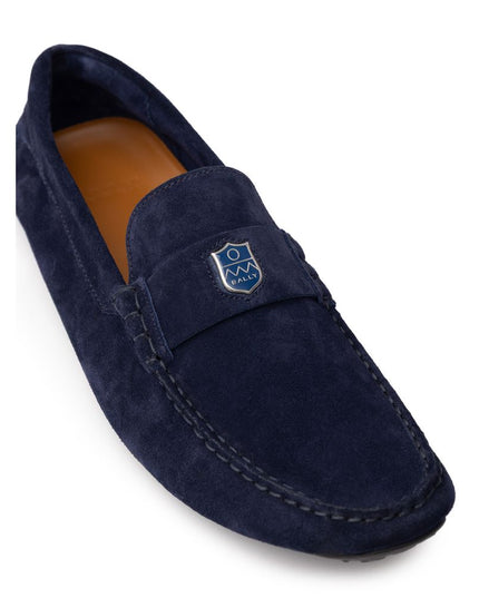 Bally Blue Leather Moccassin