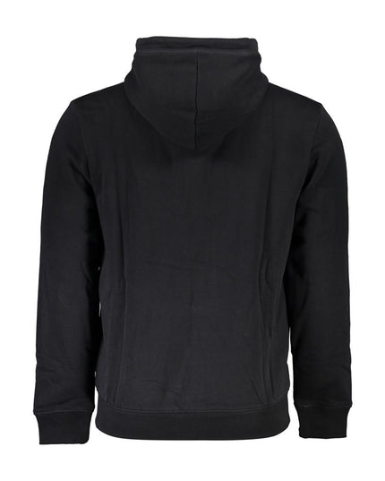 Napapijri Black Cotton Men Sweater with Hood