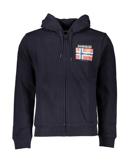 Napapijri Blue Cotton Men Sweatshirt